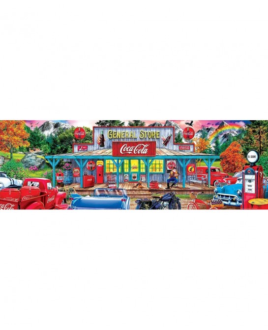 1000 Piece Jigsaw Puzzle for Adults Family Or Kids - Coca-Cola Stop N Sip - 13"x39 $40.88 Jigsaw Puzzles
