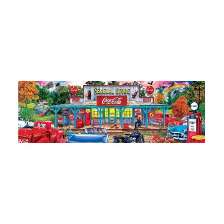 1000 Piece Jigsaw Puzzle for Adults Family Or Kids - Coca-Cola Stop N Sip - 13"x39 $40.88 Jigsaw Puzzles