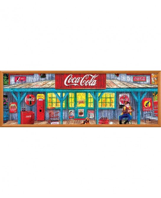 1000 Piece Jigsaw Puzzle for Adults Family Or Kids - Coca-Cola Stop N Sip - 13"x39 $40.88 Jigsaw Puzzles