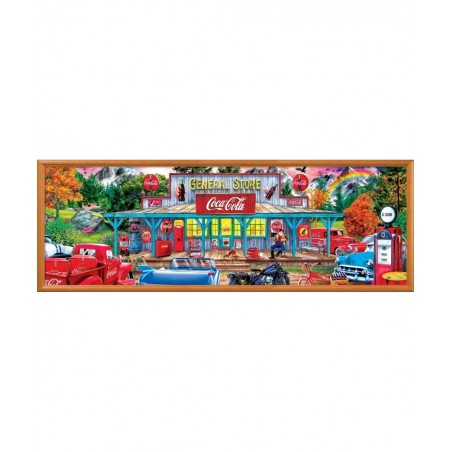 1000 Piece Jigsaw Puzzle for Adults Family Or Kids - Coca-Cola Stop N Sip - 13"x39 $40.88 Jigsaw Puzzles