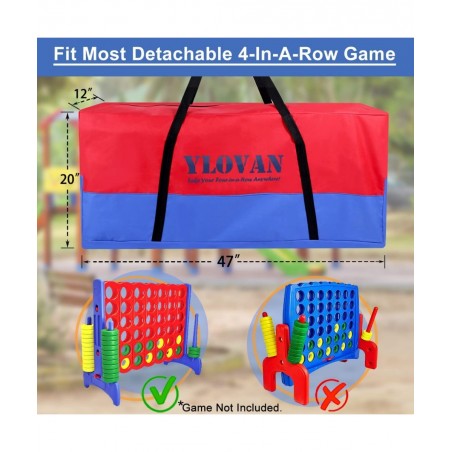 Giant Connect Four Game Carry and Storage Bag - Large & Sturdy Carrying Bag for Jumbo Connect 4 in A Row Easily Transport / S...