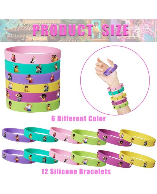 Encanto Party Favors 84pcs Encanto Birthday Party Supplies Include Button Pins Key Chain Silicone Bracelet Stickers Encanto P...