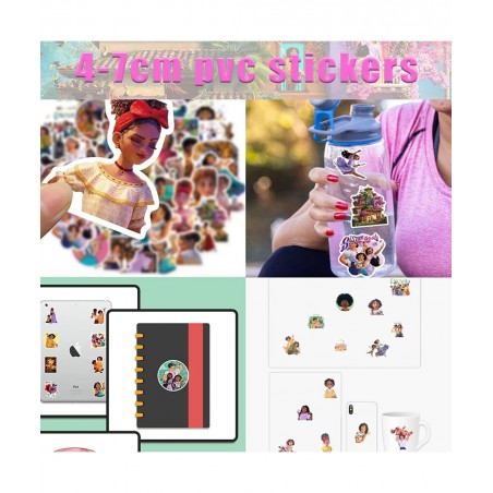 Encanto Party Favors 84pcs Encanto Birthday Party Supplies Include Button Pins Key Chain Silicone Bracelet Stickers Encanto P...