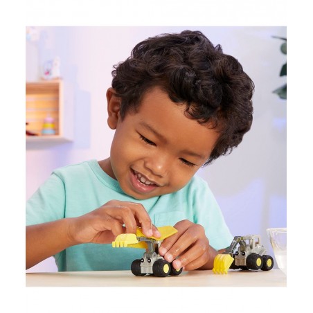 Let’s Go Cozy Coupe? 3pk Construction Mini Push and Play Vehicle for Tabletop or Floor Push Play Car Fun and Color Change for...