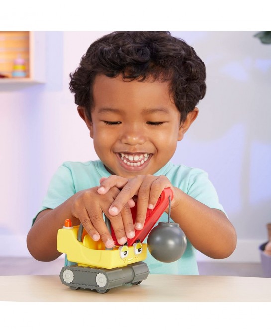 Let’s Go Cozy Coupe? 3pk Construction Mini Push and Play Vehicle for Tabletop or Floor Push Play Car Fun and Color Change for...