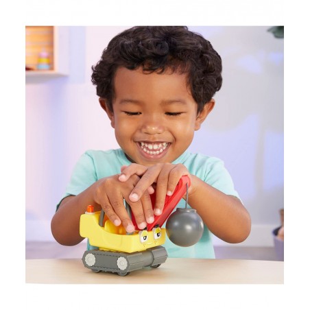 Let’s Go Cozy Coupe? 3pk Construction Mini Push and Play Vehicle for Tabletop or Floor Push Play Car Fun and Color Change for...
