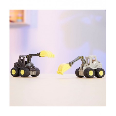 Let’s Go Cozy Coupe? 3pk Construction Mini Push and Play Vehicle for Tabletop or Floor Push Play Car Fun and Color Change for...