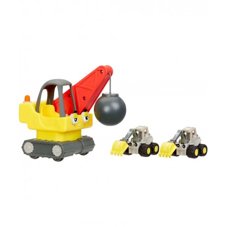 Let’s Go Cozy Coupe? 3pk Construction Mini Push and Play Vehicle for Tabletop or Floor Push Play Car Fun and Color Change for...