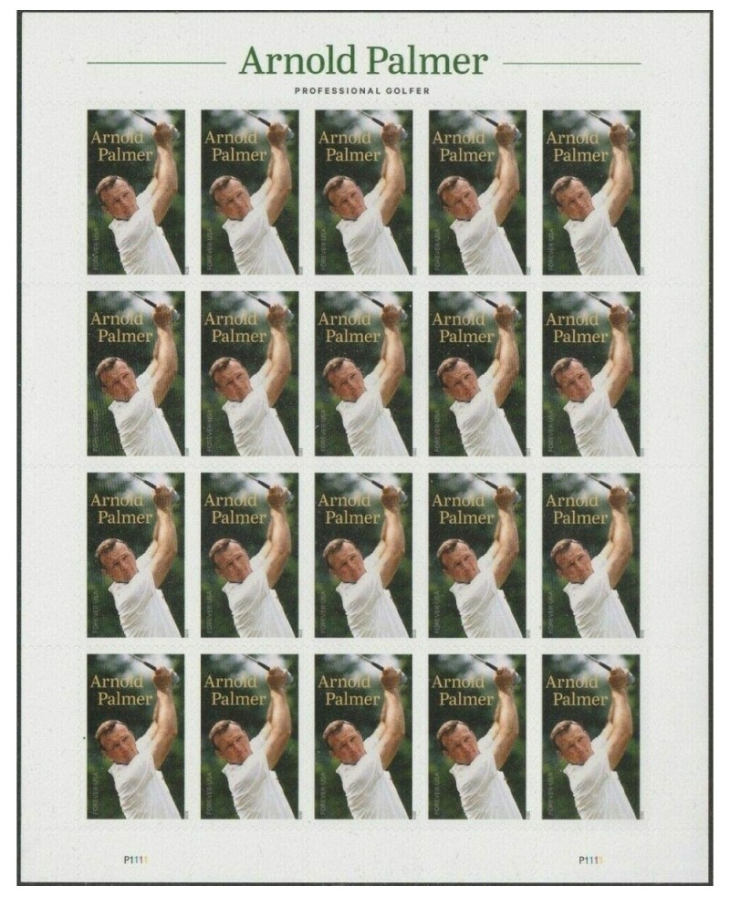 Famous Golfer Sheet of 20 Forever Postage Stamps Scott 5455 $33.00 Collectible Postage Stamps