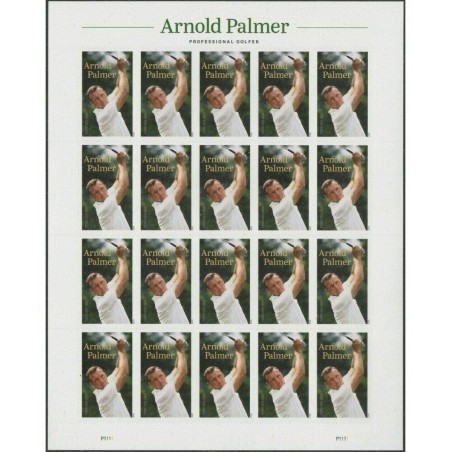 Famous Golfer Sheet of 20 Forever Postage Stamps Scott 5455 $33.00 Collectible Postage Stamps