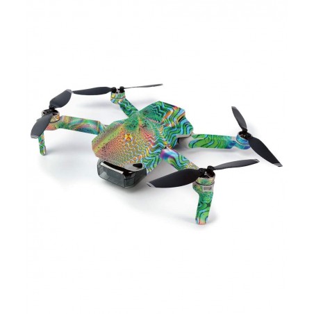 MightySkins Skin for DJI Mavic Mini Portable Drone Quadcopter - Psychedelic | Protective Durable and Unique Vinyl Decal wrap ...