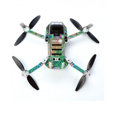 MightySkins Skin for DJI Mavic Mini Portable Drone Quadcopter - Psychedelic | Protective Durable and Unique Vinyl Decal wrap ...