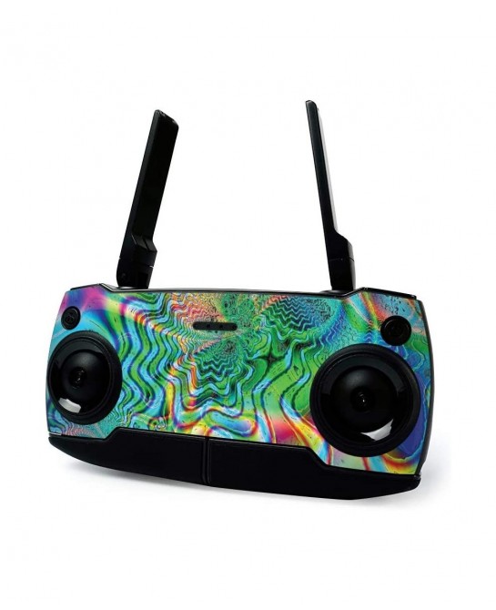 MightySkins Skin for DJI Mavic Mini Portable Drone Quadcopter - Psychedelic | Protective Durable and Unique Vinyl Decal wrap ...