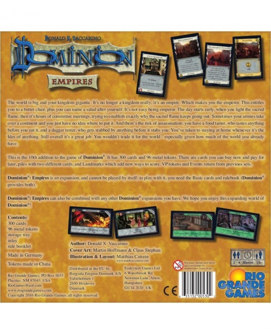 Dominion Empires Game $57.83 Board Games