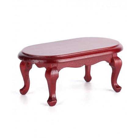 1:12 Dollhouse Miniature Tea Table Coffee Table Kids Pretend Play Toy Dollhouse Decoration Accessories(Mahogany) $19.48 Dollh...