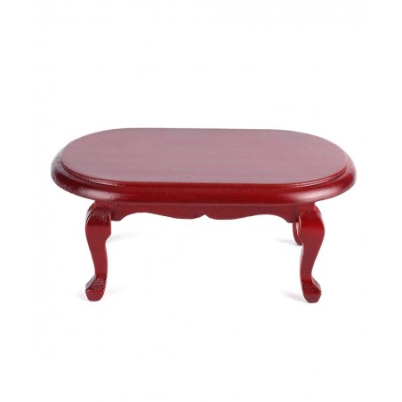 1:12 Dollhouse Miniature Tea Table Coffee Table Kids Pretend Play Toy Dollhouse Decoration Accessories(Mahogany) $19.48 Dollh...