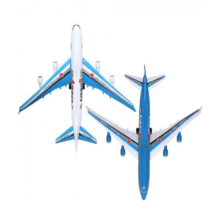 Set of 2 Commercial Plane Toy Blue and White Pull Cord 16 Inches $25.78 Flying Toys