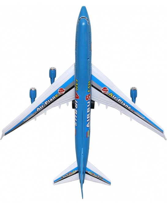Set of 2 Commercial Plane Toy Blue and White Pull Cord 16 Inches $25.78 Flying Toys