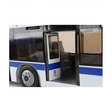 RT8563 New York City MTA Metro Articulated Electric Bus 1:43 Scale- 16 Inches long White/Blue/Black $40.46 Kids' Play Buses