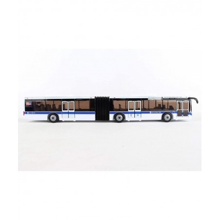 RT8563 New York City MTA Metro Articulated Electric Bus 1:43 Scale- 16 Inches long White/Blue/Black $40.46 Kids' Play Buses