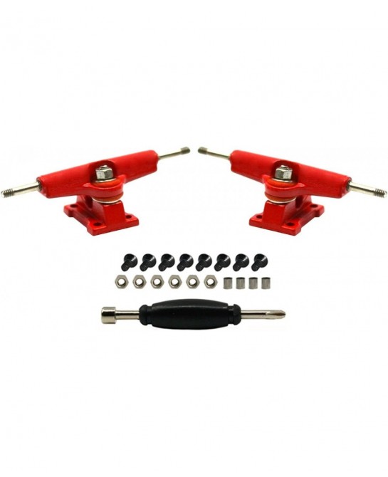 Fingerboard Spacer Trucks with Standard Tuning Red - 32mm Width - Tuned & Assembled $18.02 Finger Toys
