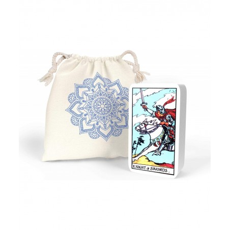 Classic Tarot Cards Deck with Guidebook & Premium Linen Carry Bag - Original Pamela Colman Smith Artwork - Tarot Cards for Be...