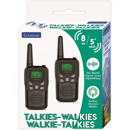 Walkie-talkies for Kids Toys Long Range 8km / 5 Miles LCD Screen Digital Sound Indoor and Outdoor Communication Game Belt Cli...