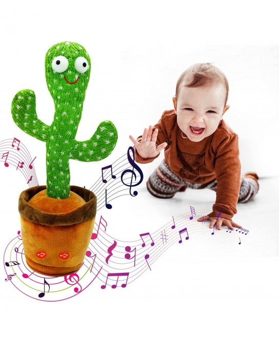 Dancing Cactus - Talking Cactus Toy - Cactus Baby Toy - Cactus Toy - Dancing Cactus Mimicking Toy - Singing Cactus Toy - Cact...