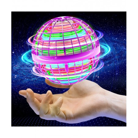 Flying Ball Toys Mini Drone Flying Ball 360 Rotating Magic Controller USB Rechargeable Built-in RGB Lights Magic Flying Toys ...