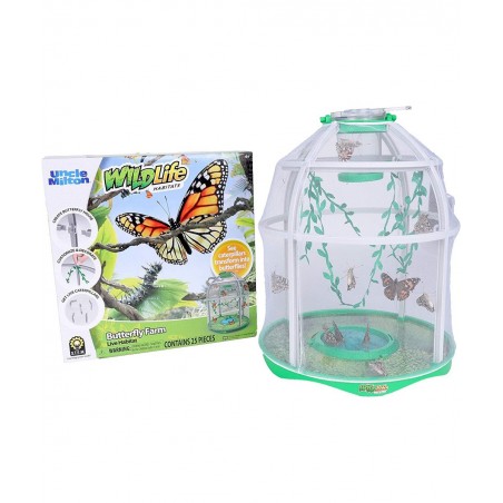 Butterfly Farm Live Habitat - Observe Butterfly Lifecycle in Garden – Includes Voucher to Redeem for Caterpillars $33.72 Educ...