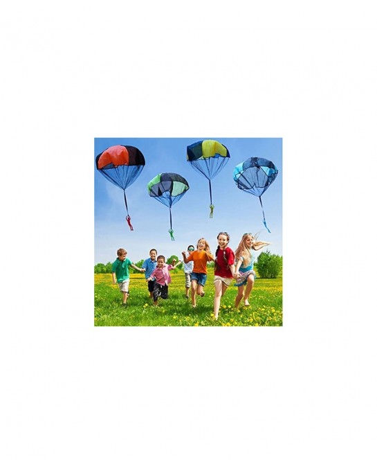 Hand Throw Parachute Children's Parachute 6-Piece Hand Throw Parachute Square Beach Outdoor Sports Toy $15.45 Miniature Novel...