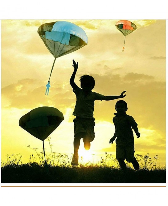 Hand Throw Parachute Children's Parachute 6-Piece Hand Throw Parachute Square Beach Outdoor Sports Toy $15.45 Miniature Novel...