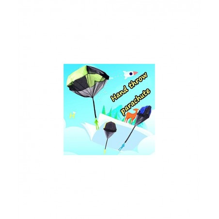 Hand Throw Parachute Children's Parachute 6-Piece Hand Throw Parachute Square Beach Outdoor Sports Toy $15.45 Miniature Novel...