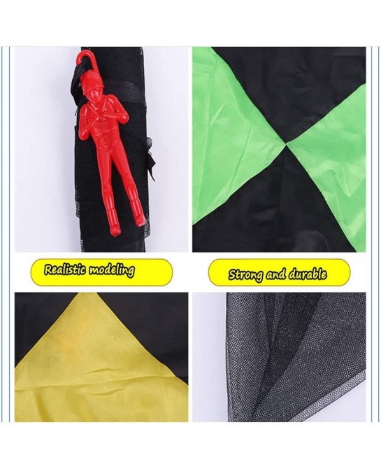 Hand Throw Parachute Children's Parachute 6-Piece Hand Throw Parachute Square Beach Outdoor Sports Toy $15.45 Miniature Novel...