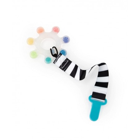 Rainbow Star Teether with Keeper | Textured Silicone Teether for Teething | Ages 3+ Months and Up $17.16 Baby Teether Toys