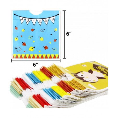 Thanksgiving Plastic Bags Drawstring Goody Bags 72PCS Plastic Thanksgiving Treat Bags for Kids Fall Party Favor Treat Bags $1...