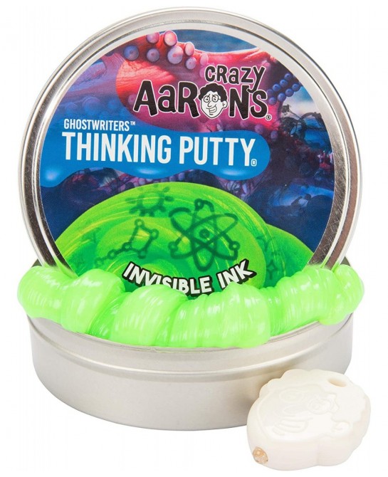 Ghostwriter Thinking Putty - Invisible Ink Putty with Glow Charger UV Light - 4" Non-Toxic Putty Never Dries Out $34.01 Slime...