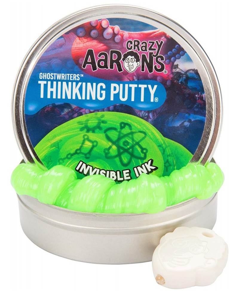 Ghostwriter Thinking Putty - Invisible Ink Putty with Glow Charger UV Light - 4" Non-Toxic Putty Never Dries Out $34.01 Slime...