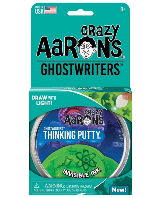 Ghostwriter Thinking Putty - Invisible Ink Putty with Glow Charger UV Light - 4" Non-Toxic Putty Never Dries Out $34.01 Slime...