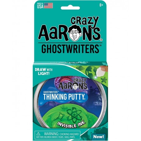 Ghostwriter Thinking Putty - Invisible Ink Putty with Glow Charger UV Light - 4" Non-Toxic Putty Never Dries Out $34.01 Slime...