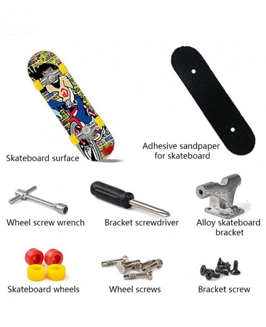 5pcs/Set Skateboard Board Game Toy DIY Kit Party Favors Gifts $20.48 Finger Toys