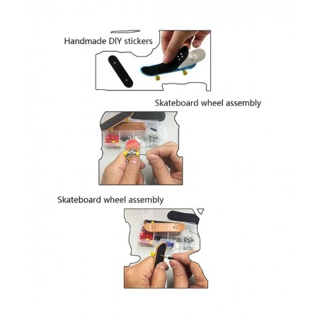 5pcs/Set Skateboard Board Game Toy DIY Kit Party Favors Gifts $20.48 Finger Toys
