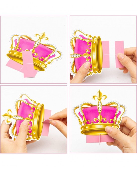 12Pcs African American Baby Gender Reveal Honeycomb Centerpieces Royal Prince or Princess Baby?Shower Boy or Girl Gender Reve...
