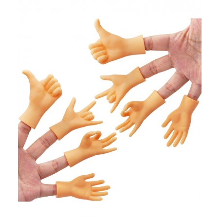 Tiny Hands Miniature Finger Puppets with Left & Right Hand Party Favors Educational TIK Tok Toys 8 Pieces (4 Mixed Style ) $1...