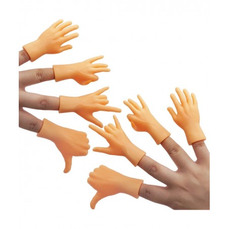 Tiny Hands Miniature Finger Puppets with Left & Right Hand Party Favors Educational TIK Tok Toys 8 Pieces (4 Mixed Style ) $1...