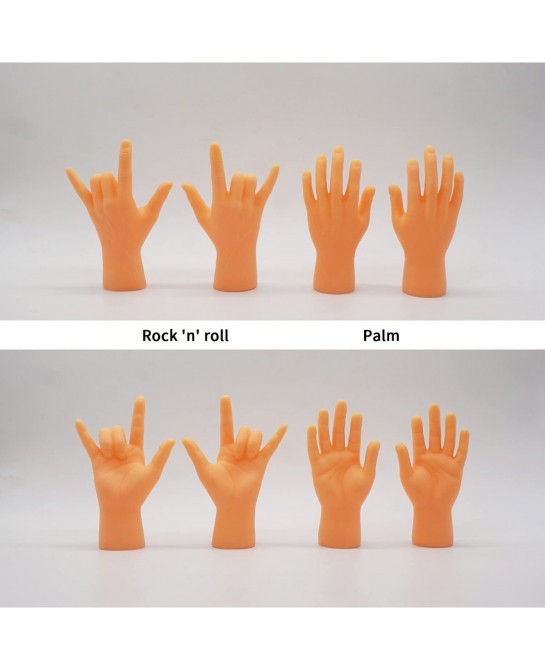 Tiny Hands Miniature Finger Puppets with Left & Right Hand Party Favors Educational TIK Tok Toys 8 Pieces (4 Mixed Style ) $1...
