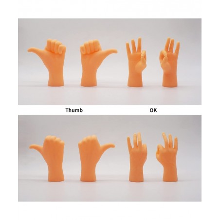 Tiny Hands Miniature Finger Puppets with Left & Right Hand Party Favors Educational TIK Tok Toys 8 Pieces (4 Mixed Style ) $1...