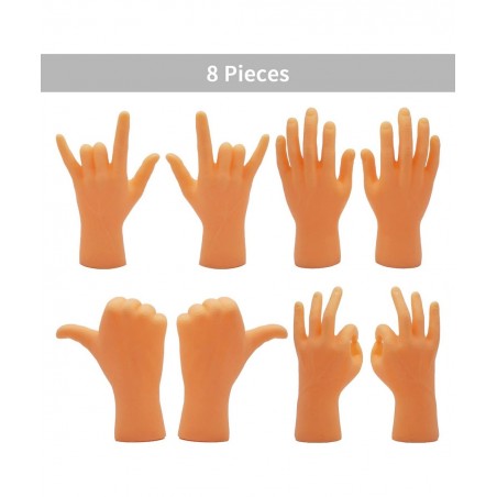 Tiny Hands Miniature Finger Puppets with Left & Right Hand Party Favors Educational TIK Tok Toys 8 Pieces (4 Mixed Style ) $1...