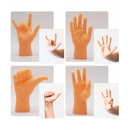 Tiny Hands Miniature Finger Puppets with Left & Right Hand Party Favors Educational TIK Tok Toys 8 Pieces (4 Mixed Style ) $1...
