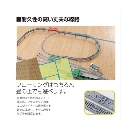 Unitrack 315mm (12 3/8") Radius 45-Degree Curve Track (4-Piece) $19.71 Toy Train Set Tracks